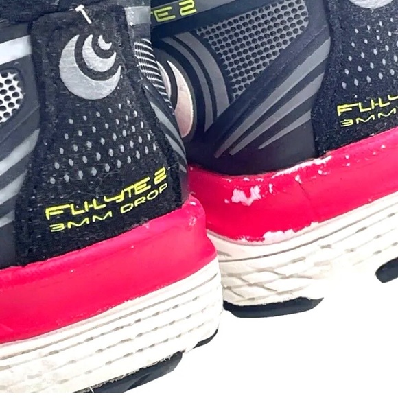 TOPO Athletic Womens Fli Lyte 2 Black Pink Yellow Running Shoes Sneakers Size 10 - Picture 7 of 16